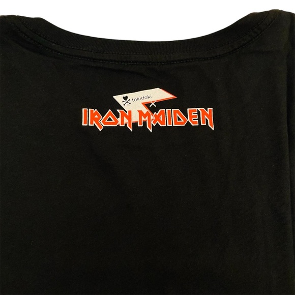 Iron Maiden Tokidoki Women’s Black Shirt Adios Egyptian Pyramid Tee Top Rare NWT - Picture 5 of 5